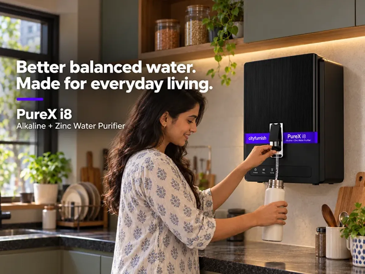 PureX i8 Water Purifier   RO + Alkaline + Zinc